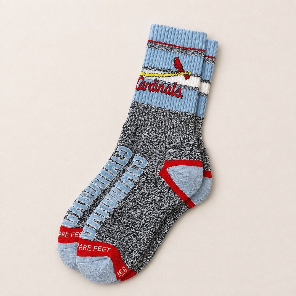MLB Texas Rangers Socks Crew Gray Red Blue Team Logo One Size